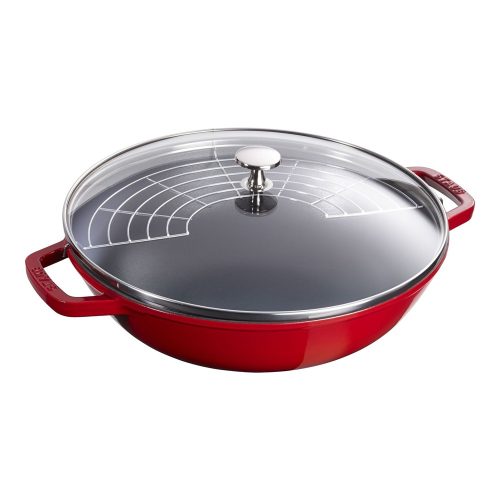 STAUB La Cocotte Wok (30 cm) piros